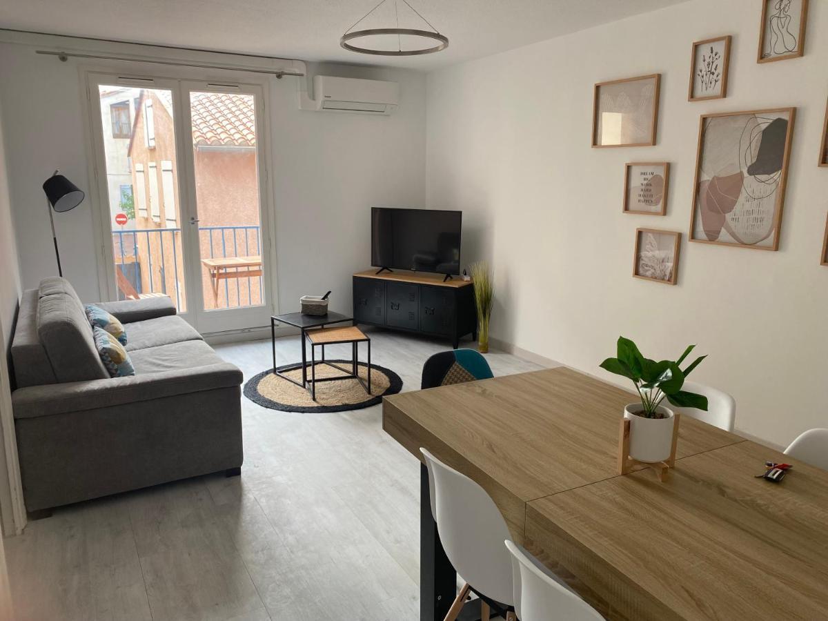 Superbe appartement climatisé avec parking privé Port Vendres Exterior foto