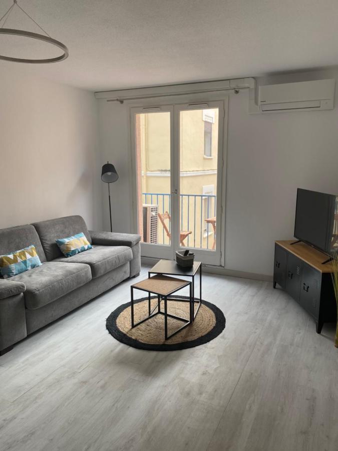 Superbe appartement climatisé avec parking privé Port Vendres Exterior foto
